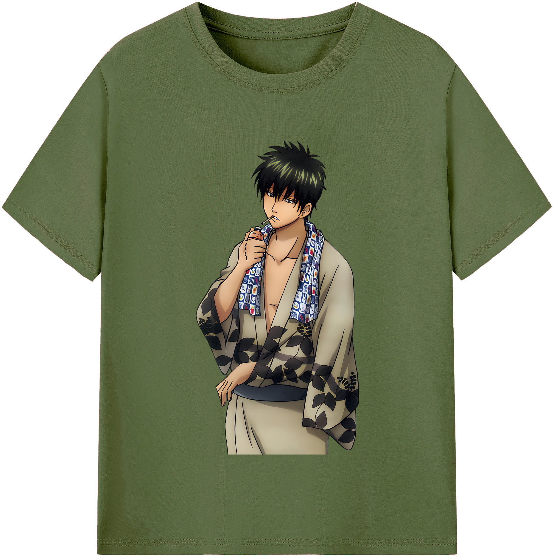 （画像用） ぎんたま 坂田銀時（さかたぎんとき） 神楽 志村新八（しむら しんぱち） GINTAMA Sakata Gintoki Kagura Shimura Shinpachi 綿100％半袖Tシャツ（フロントプリント）
